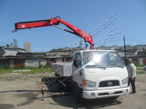 Бортовой HYUNDAI HD 78 с КМУ